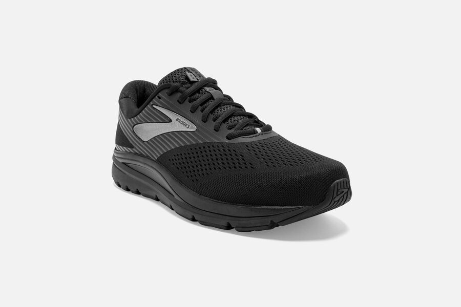 Brooks Addiction 14 Road Running Shoes Mens - Black/Grey - EDLQA-4250